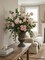 Cream & Pink Rose Spray: Set of 12, 27-Inch, Silk Roses by Floral Home®
